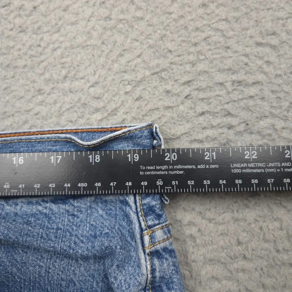 Levi's 569 Y2K Denim Shorts Mens W38 Loose Straight Blue Jean Jorts 2005